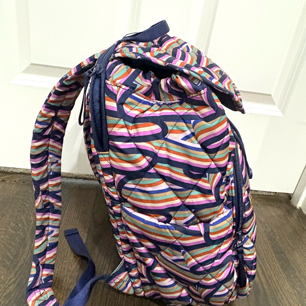 Vera Bradley Quilted Drawstring Backpack - Picture 4 of 5